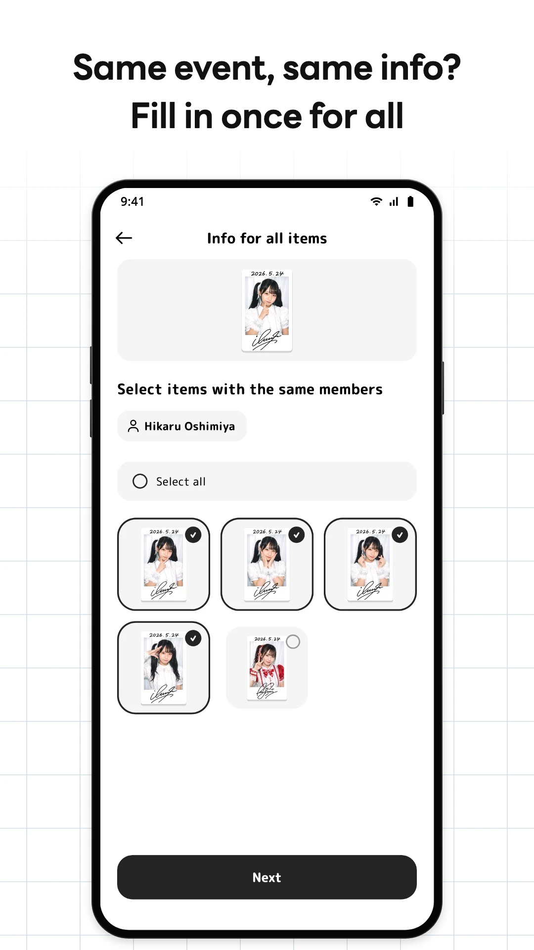 Oshiche - Cheki Scan & Manage screenshot