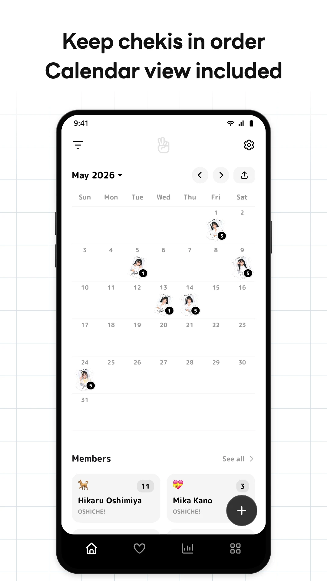 Oshiche - Cheki Scan & Manage screenshot